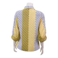 มิกิโกะ เสื้อคอปกปีกนก แขนยาว 3 ส่วน ผ้าพีชสกิน - Image 3