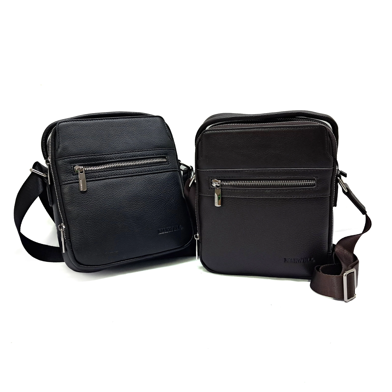 มาร์เวล กระเป๋าสะพายข้าง หนังวัวแท้ดีไซน์ซิปหน้า FRONT ZIP SLINGBAG