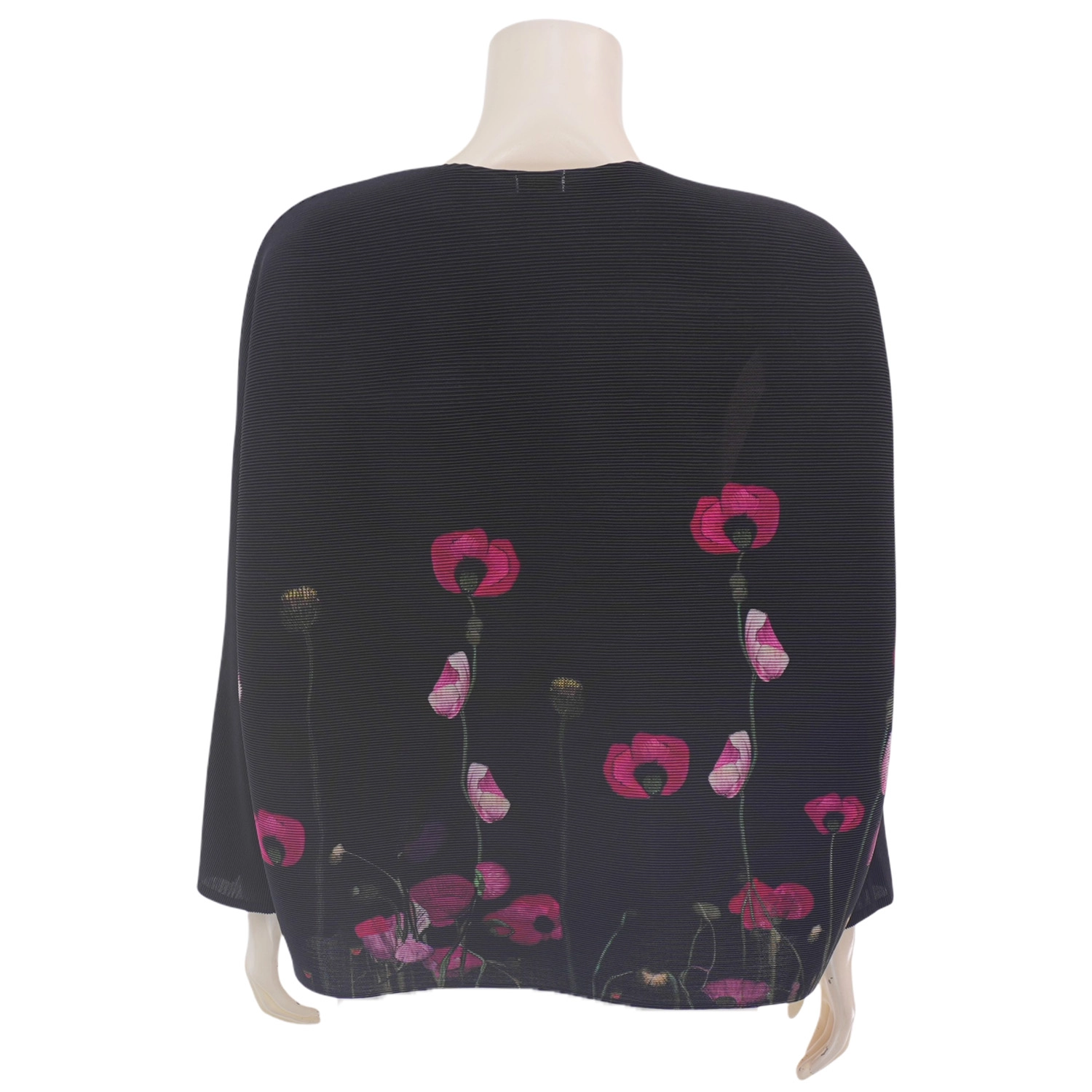 ควีนนาร์ บูติค เสื้อเบลาส์คอกลม ผ้าอัดพลีท ลายดอกไม้ - Image 7