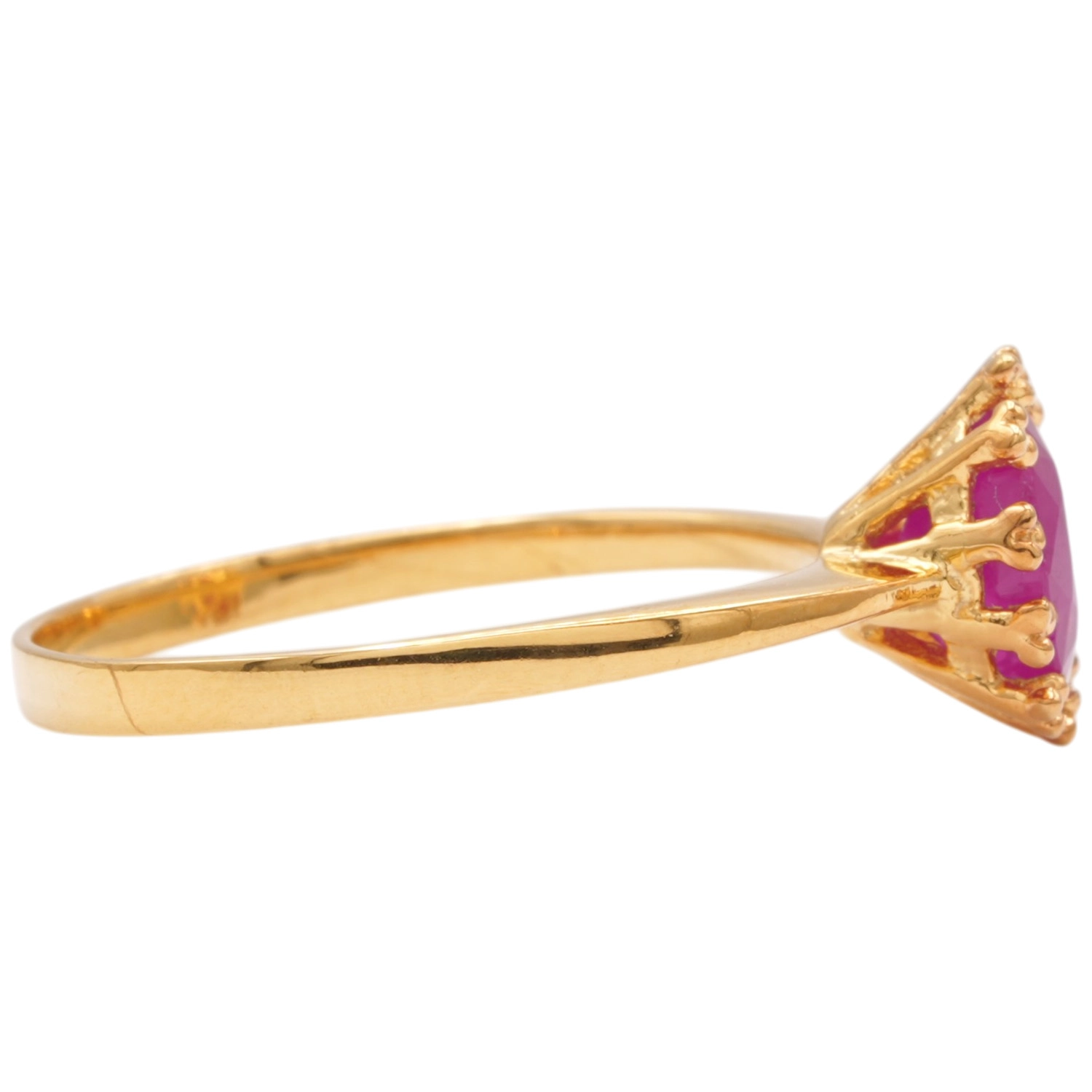 ศอศารา เจมส์ แหวนเงิน925 ชุบทอง18K ประดับทับทิม - Image 3