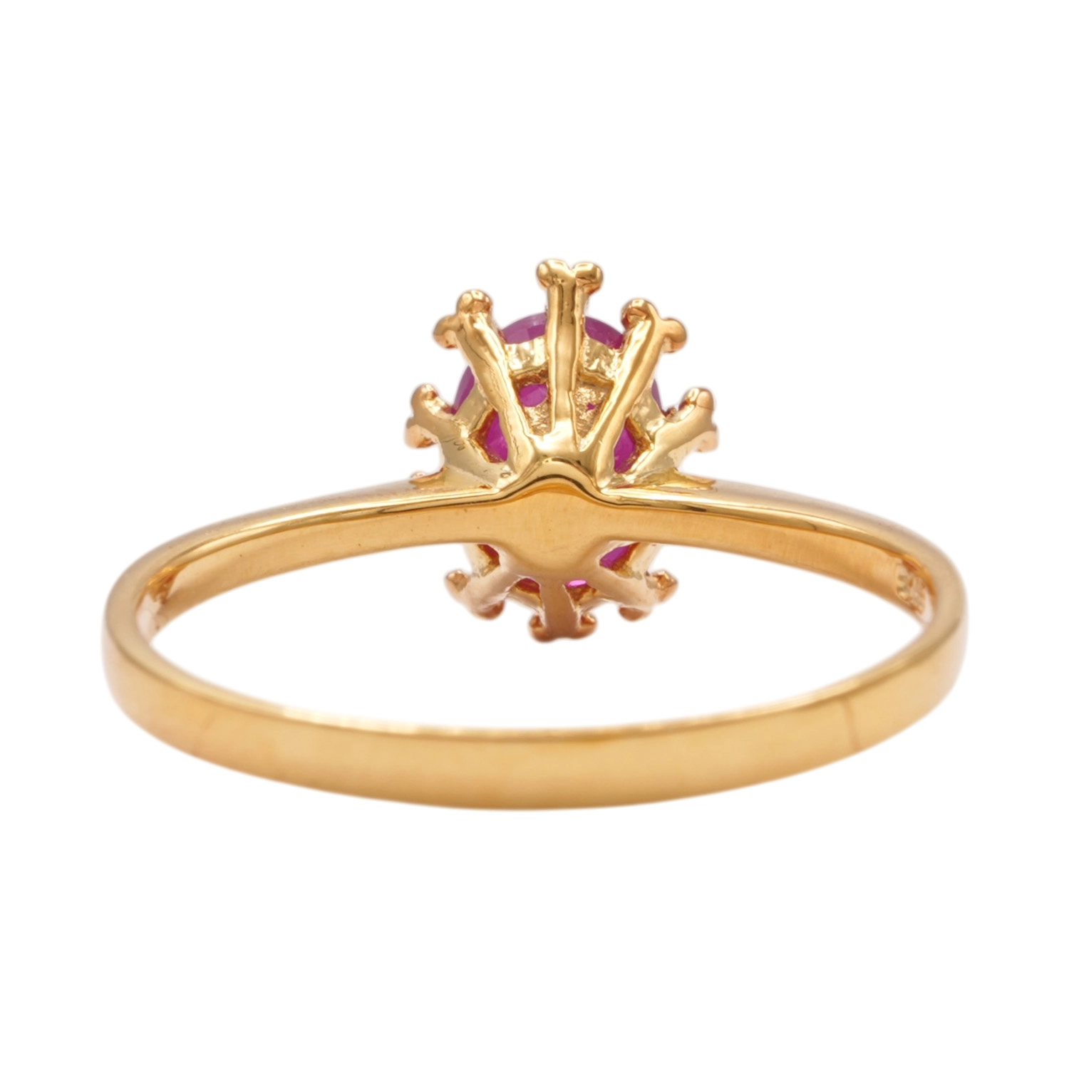 ศอศารา เจมส์ แหวนเงิน925 ชุบทอง18K ประดับทับทิม - Image 4