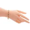 ศอศารา เจมส์ สร้อยข้อมือเงิน925  ชุบทอง18K  ประดับอะเกตสีเขียว