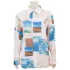 เซอร์ซี เกรส   เสื้อคอปก แขนยาว ลาย Modern Collage Art