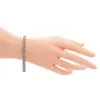 ลิตเติ้ล พริตตี้ ติงส์ สร้อยข้อมือเงิน925 แบบเทนนิส ประดับแทนซาไนต์ และเพชรสีขาว