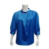 มิกิโกะ เสื้อเบลาส์คอกลม แขนยาว 3 ส่วน  ผ้าพีชสกิน สีน้ำเงิน