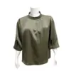 มิกิโกะ เสื้อเบลาส์คอกลม แขนยาว 3 ส่วน  ผ้าวินเทจ