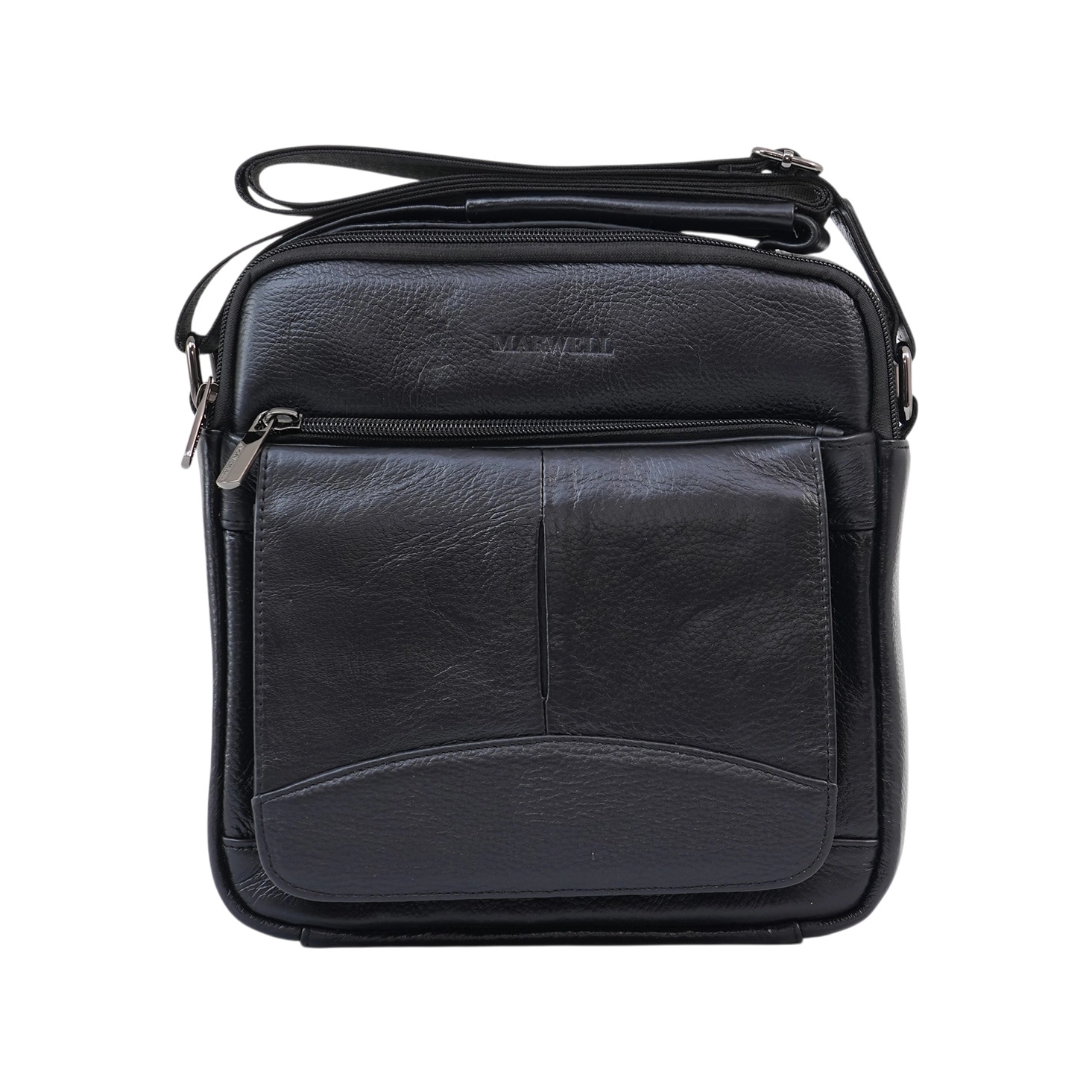 มาร์เวล กระเป๋าสะพายข้าง หนังวัวแท้ดีไซน์ฝาหน้า FRONT COVER SLINGBAG - Image 2