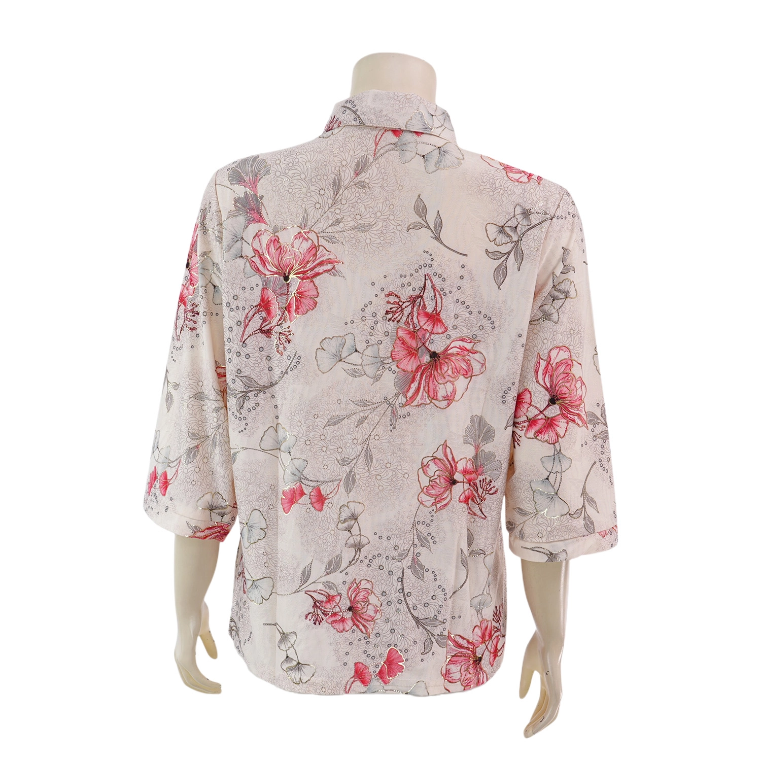 เซอร์ซี เกรส เสื้อคอปก แขนยาว ลายหินอ่อน - Image 3
