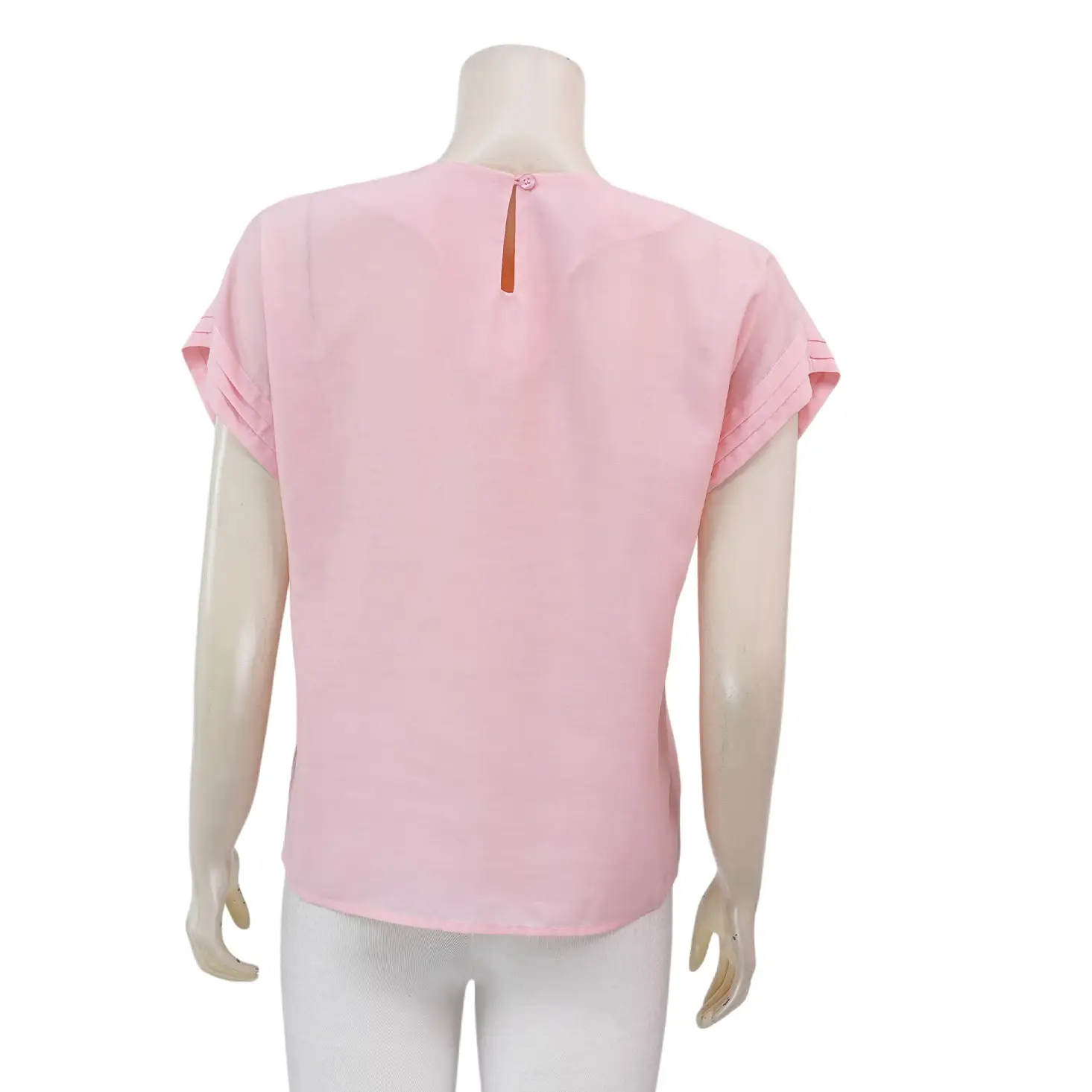 โออาร์ ดีไซน์ เสื้อเบลาส์คอปาด แขนสั้นทรงกระบอก ผ้าคอตตอนยานดาย - Image 2