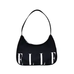 แอล กระเป๋าทรงโฮโบผ้าไนลอน ขวดพลาสติกรีไซเคิล BOTTLE NYLON FABRIC HOBO BAG - Image 3