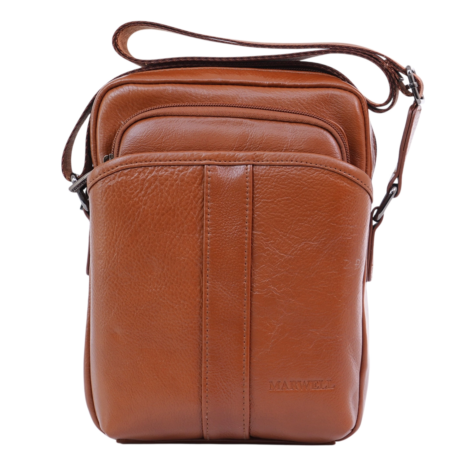 มาร์เวล กระเป๋าสะพายข้าง หนังวัวแท้ DOUBLE SLINGBAG - Image 4