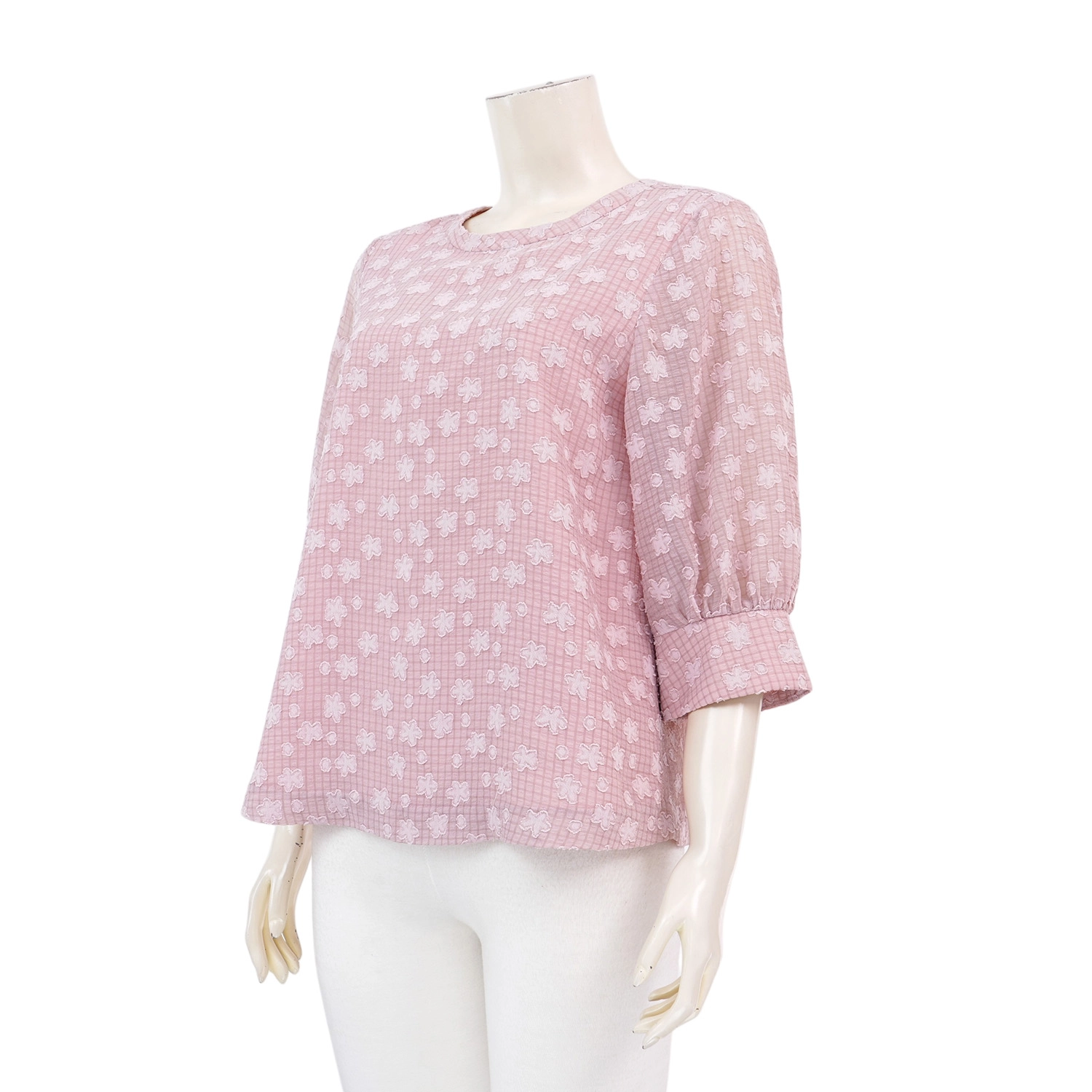 อะมิร่า เสื้อคอปาด แขน 3 ส่วน ผ้าชีฟองอุรากีรี่ - Image 2