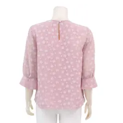 อะมิร่า เสื้อคอปาด แขน 3 ส่วน ผ้าชีฟองอุรากีรี่ - Image 3