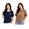มินนะ เซตเสื้อยืดคอกลม แขนสั้น 2 ตัว พิมพ์กราฟิกพุดเดิ้ล