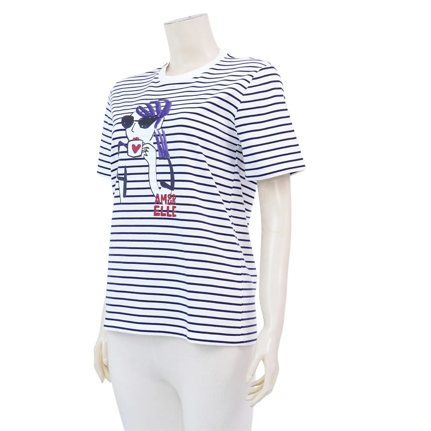 แอล เสื้อคอกลม แขนสั้น ลายสาวปารีส - Image 3