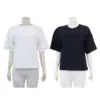 แอล เสื้อยืดคอกลม แขนสั้น ลายโลโก้ ELLE นูน 3 มิติ
