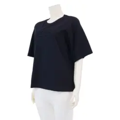 แอล เสื้อยืดคอกลม แขนสั้น ลายโลโก้ ELLE นูน 3 มิติ - Image 4