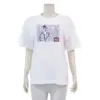 แอล เสื้อยืดคอกลม แขนสั้น ลายสาวปารีส ทรง Oversized