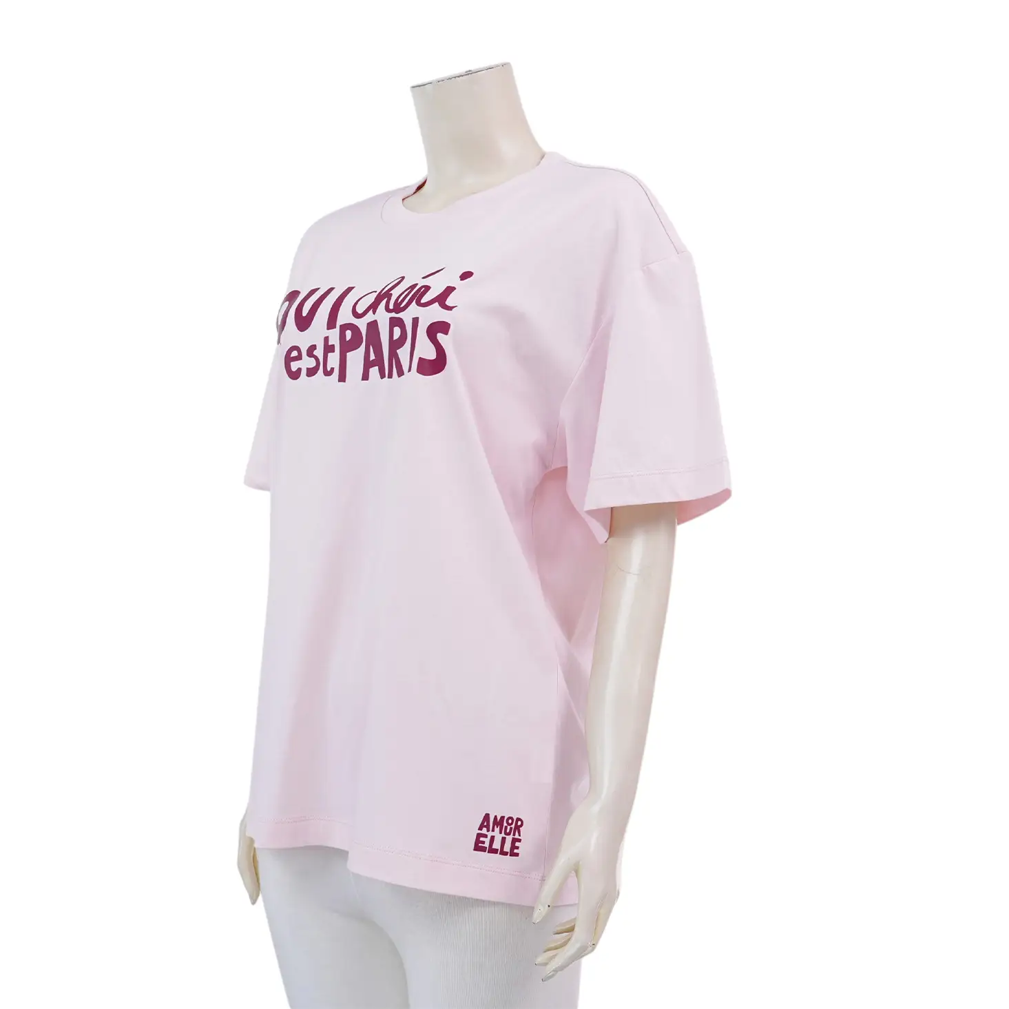 แอล เสื้อยืดคอกลม แขนสั้น ลายกราฟิก ทรง Oversized - Image 3