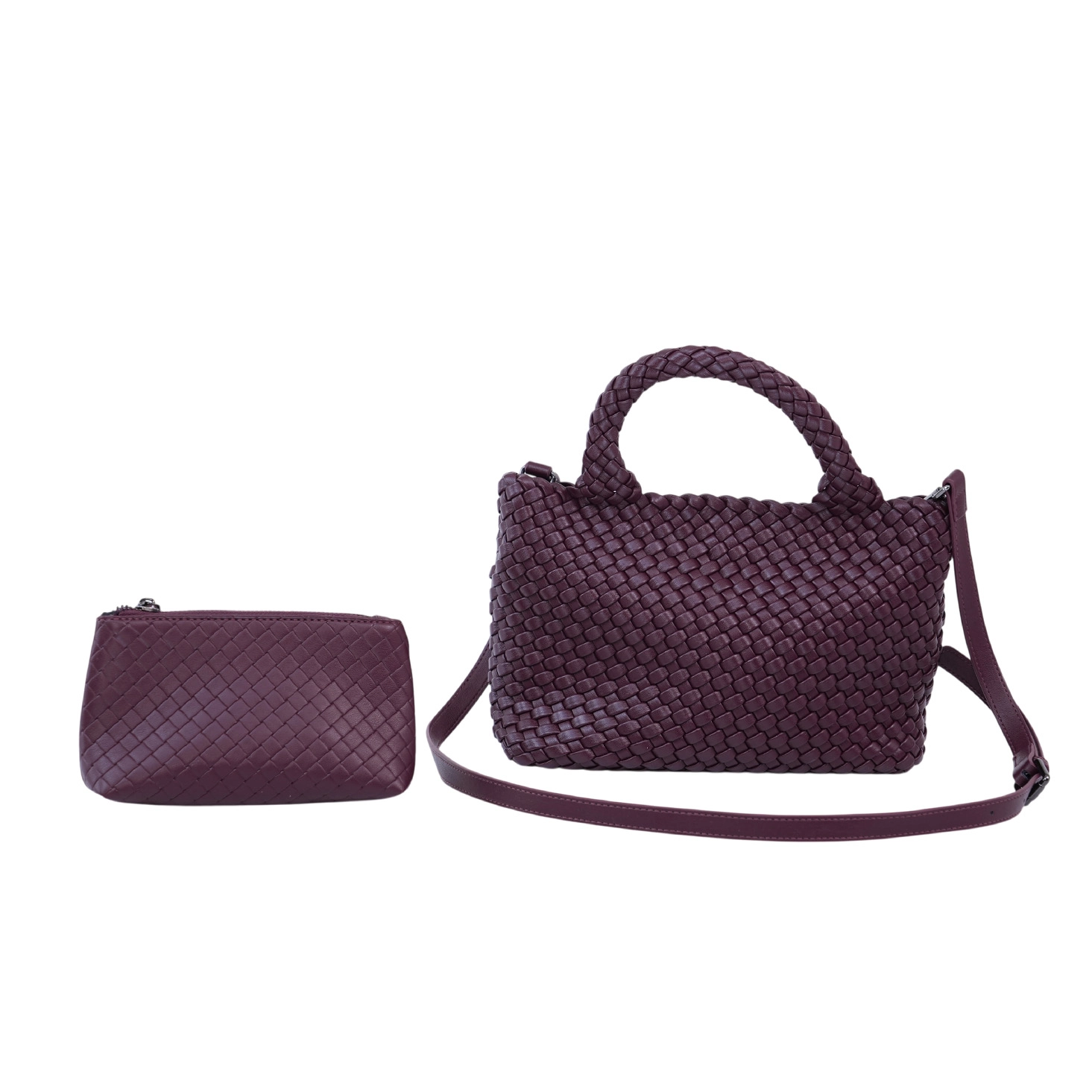มิเชลล์ แอนด์ โคล กระเป๋าหนังวัวแท้ ดีไซน์ถักสาน CHERRY WEAVE BAG - Image 2
