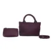 มิเชลล์ แอนด์ โคล กระเป๋าหนังวัวแท้ ดีไซน์ถักสาน CHERRY WEAVE BAG