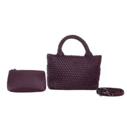 มิเชลล์ แอนด์ โคล กระเป๋าหนังวัวแท้ ดีไซน์ถักสาน CHERRY WEAVE BAG