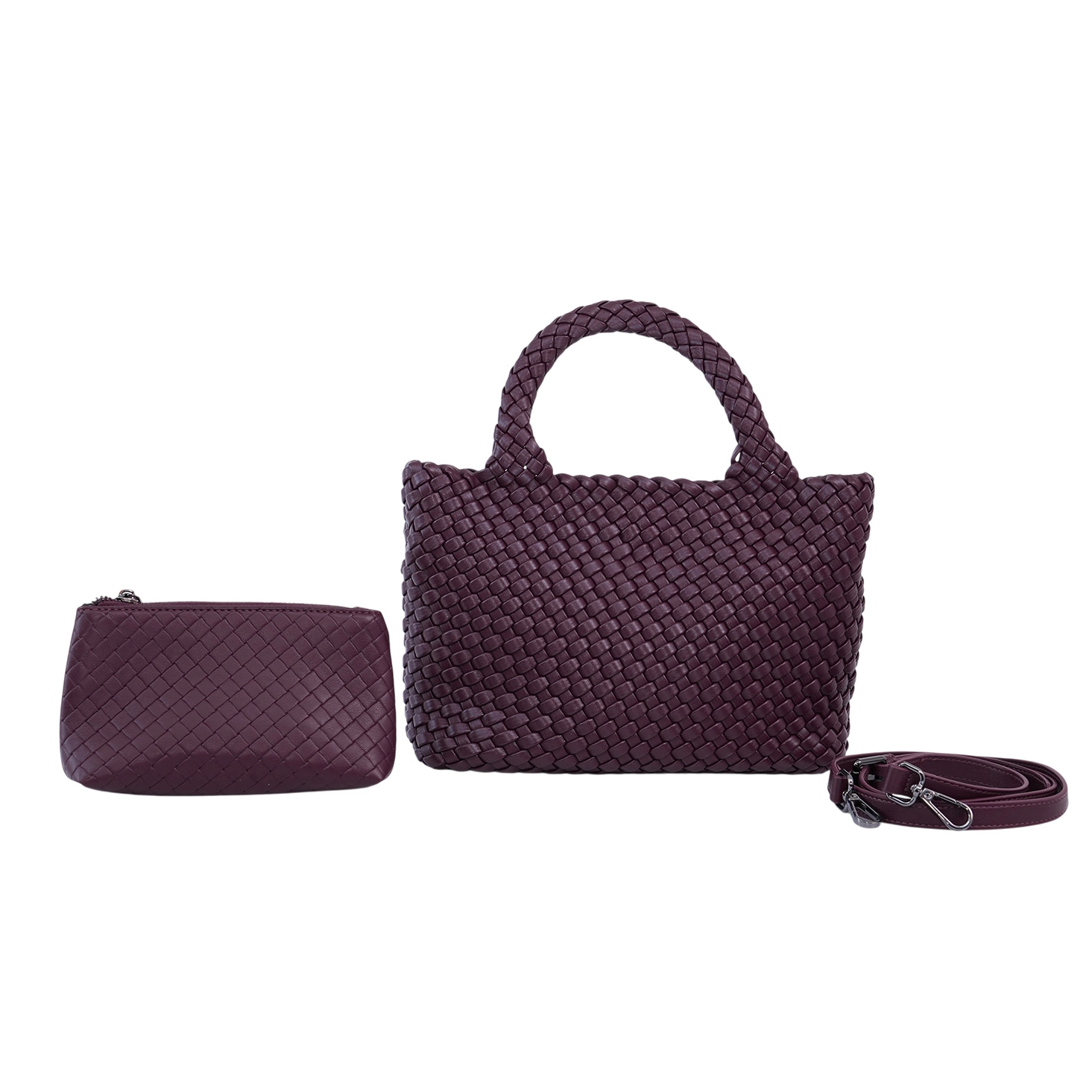 มิเชลล์ แอนด์ โคล กระเป๋าหนังวัวแท้ ดีไซน์ถักสาน CHERRY WEAVE BAG